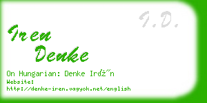 iren denke business card